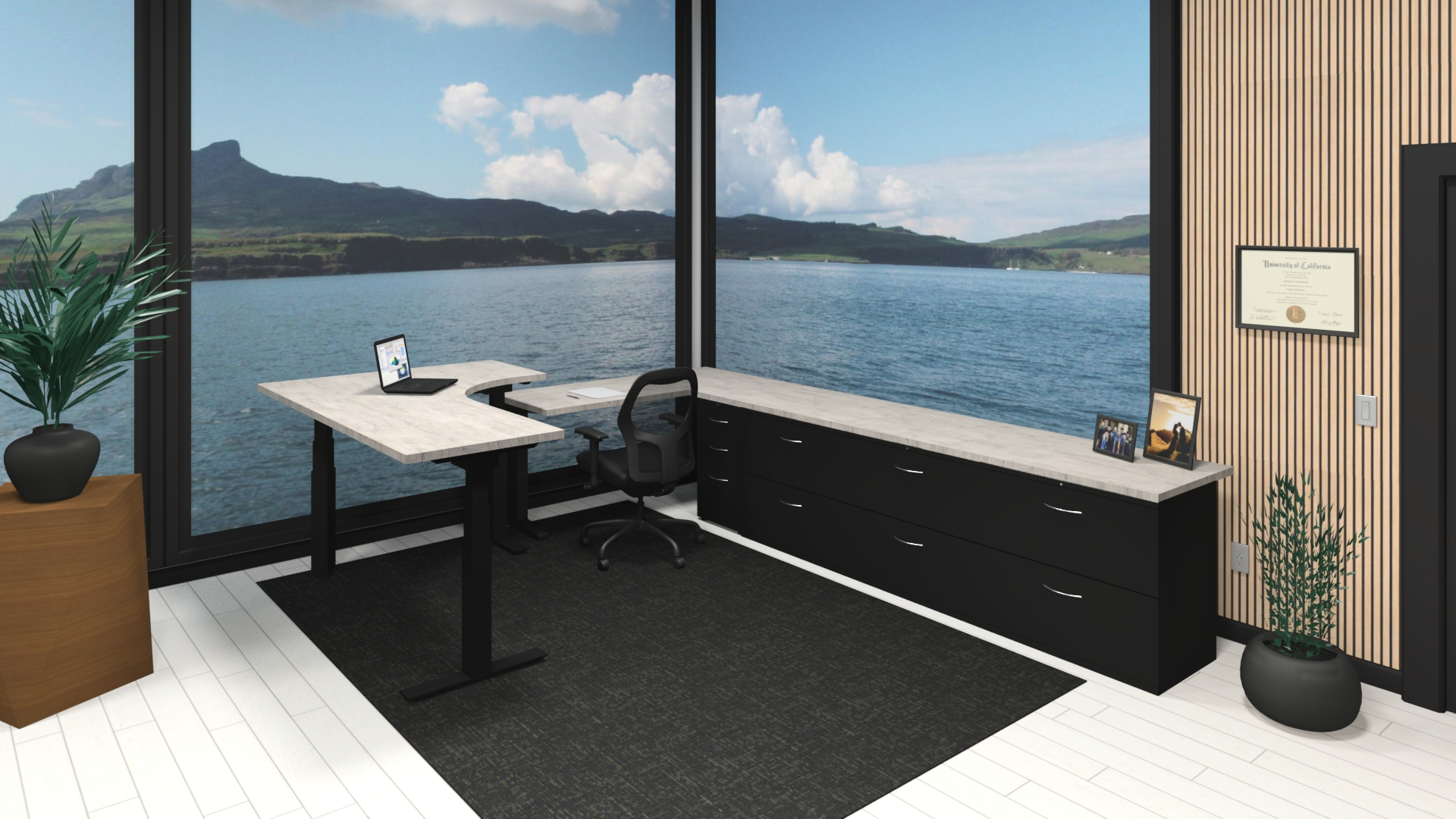 Lake View Home Office