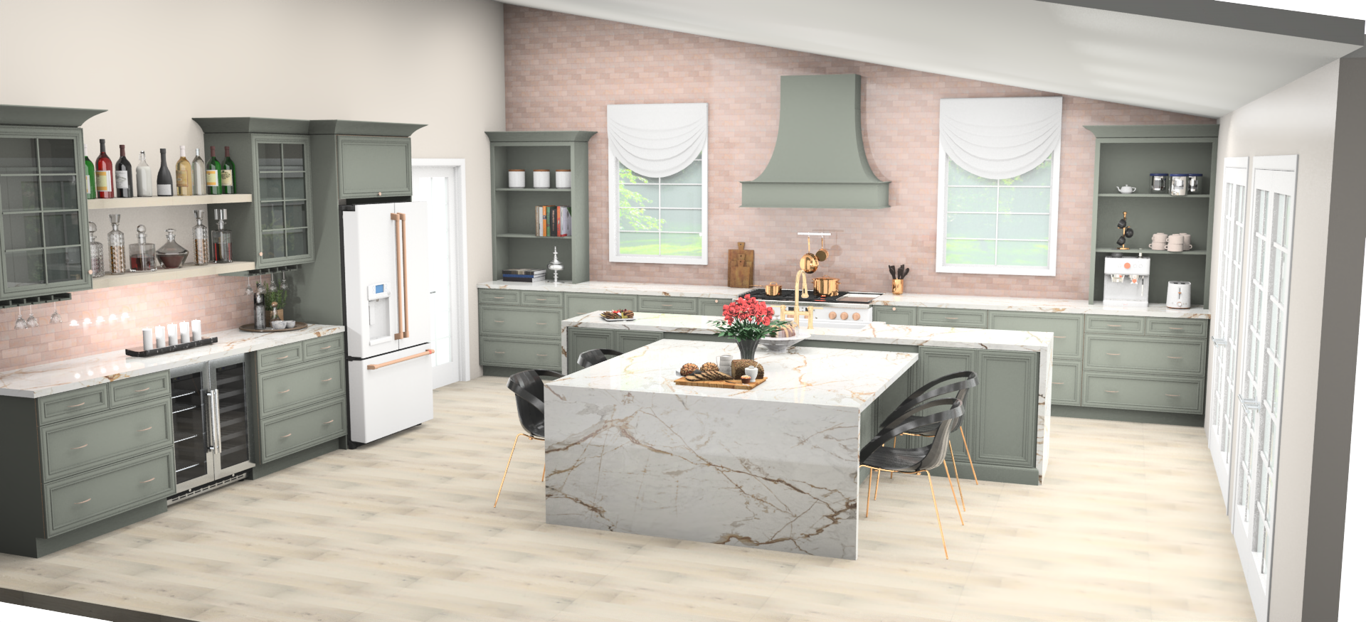 Sage and Blush Kitchen